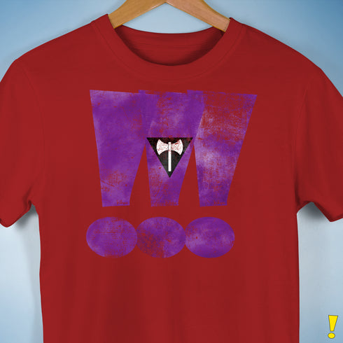 Lesbian Labrys Pride Grunge Exclamation Points Premium Unisex T-Shirt - Red